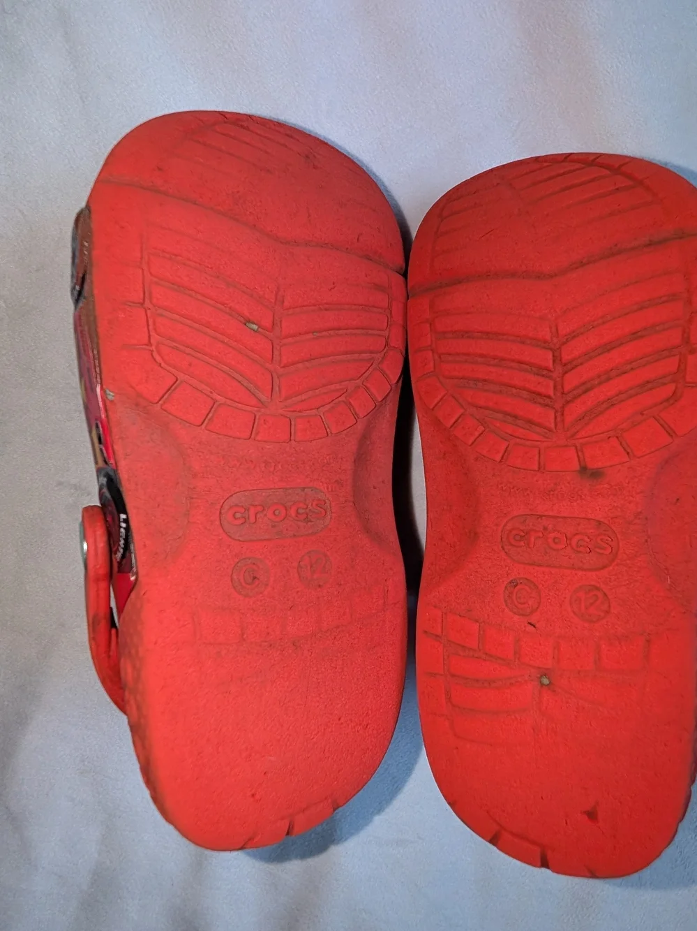 Children Size C12 Crocs Lighting Mcqueen Disney Pixar Cars Priston Cup Red